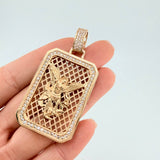 Pendant Plaque Enmayada Saint Michael 20.35 g / 2 1/4 in Yellow Gold 18K
