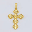 Pendant Cross Clover 6.45 g / 2 in Yellow Gold 18K