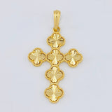 Pendant Cross Clover 6.45 g / 2 in Yellow Gold 18K