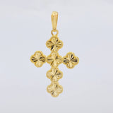 Pendant Cross Clover 6.45 g / 2 in Yellow Gold 18K