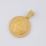 Dije Medalla San Benito 6.85 g / 1 1/2 in Oro Amarillo 18K