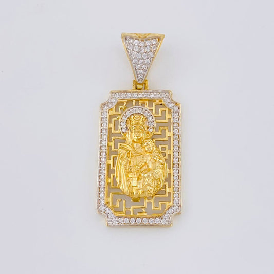 Dije Placa Virgen Del Carmen 6 g / 1 1/2 in Oro Amarillo 18K