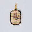 Pendant Plate Horse 5.4 g / 1 1/2 in Yellow Gold 18K