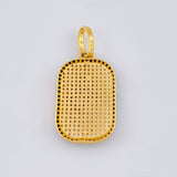 Pendant Plate Horse 5.4 g / 1 1/2 in Yellow Gold 18K