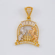 Dije Herradura Caballos 3.3 g / 1 in Tres Oros 18K
