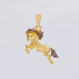 Dije Caballo 3.6 g / 1 1/4 in Oro Amarillo 18K