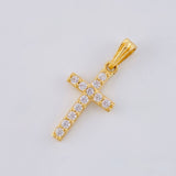 Dije Cruz Tupida 1.35 g / 1 in Oro Amarillo 18K