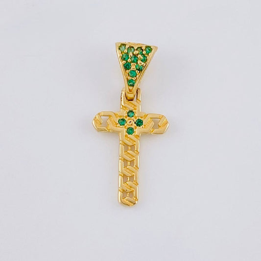 Dije Cruz 1.15 g / 3/4 in Oro Amarillo 18K