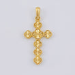 Dije Cruz Trebol 2.8 g / 1 1/2 in Oro Amarillo 18K