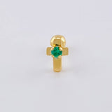 Piercing Cruz 0.35 g / 1/2 in Oro Amarillo 18K