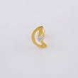 Piercing Media Luna 0.35 g / 1/2 in Oro Amarillo 18K