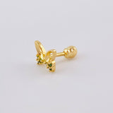 Butterfly Piercing 0.65 g / 1/2 in 18K Yellow Gold