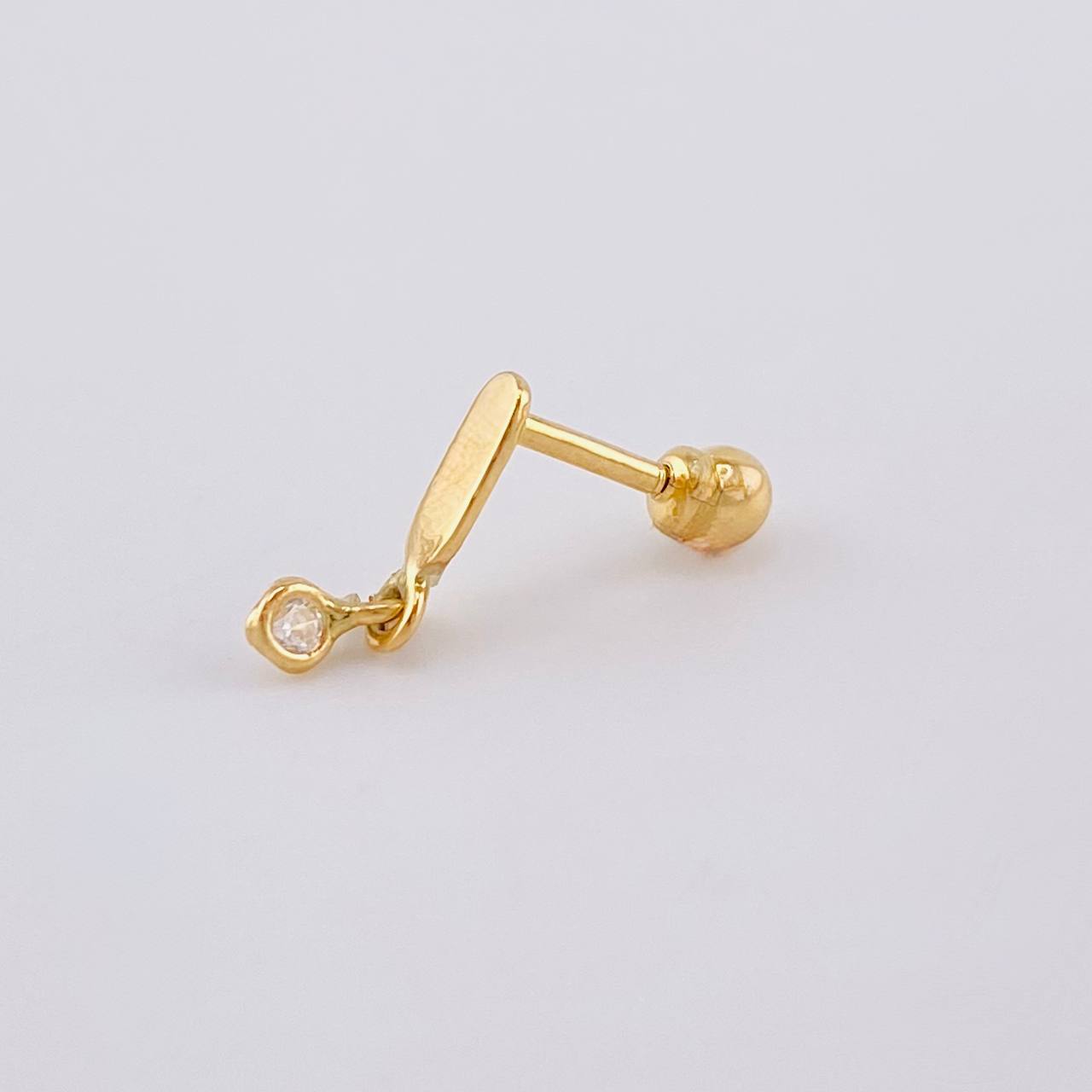 Hanging Globe Piercing 0.4 g / 1/2 in 18K Yellow Gold