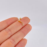 Hanging Globe Piercing 0.4 g / 1/2 in 18K Yellow Gold