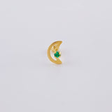 Piercing Media Luna 0.35 g / 1/2 in Oro Amarillo 18K