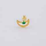 Piercing Media Luna 0.35 g / 1/2 in Oro Amarillo 18K