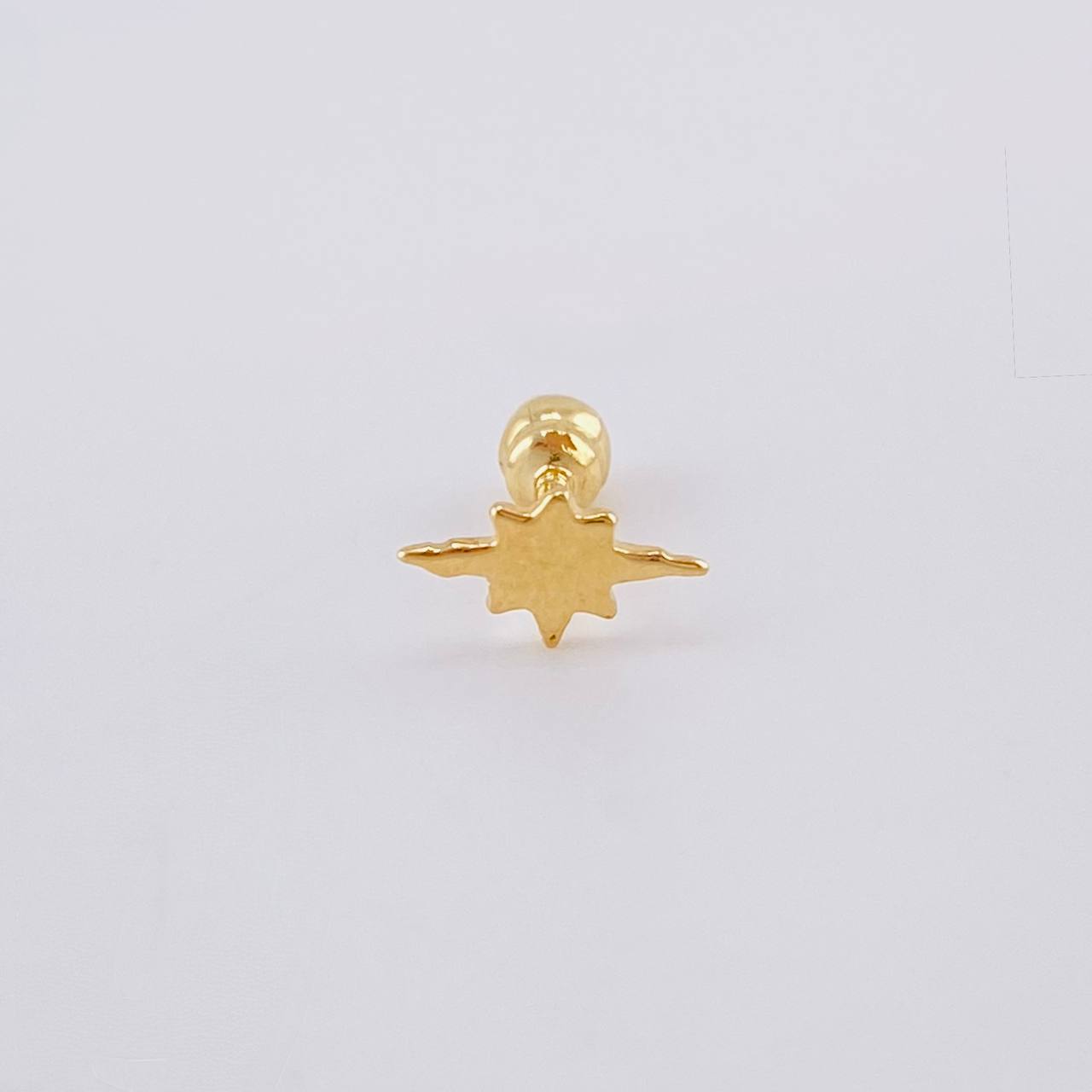 Piercing Estrella Fugaz 0.3 g / 1/2 in Oro Amarillo 18K