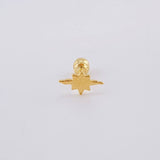 Piercing Estrella Fugaz 0.3 g / 1/2 in Oro Amarillo 18K