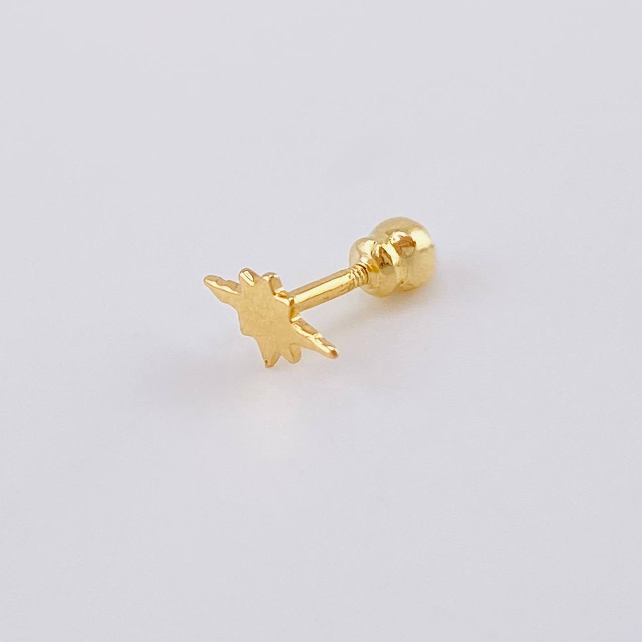 Piercing Estrella Fugaz 0.3 g / 1/2 in Oro Amarillo 18K