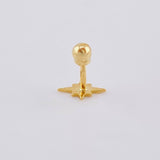 Piercing Estrella Fugaz 0.3 g / 1/2 in Oro Amarillo 18K