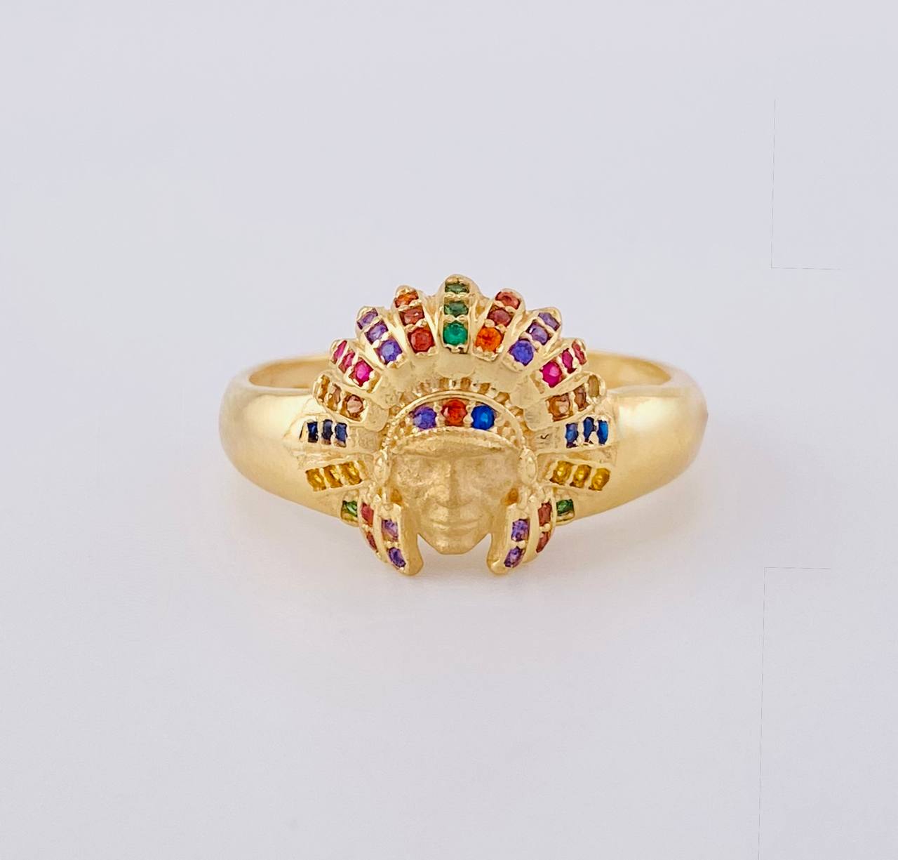 Indian Ring 4.2 g / T10 1/2 Yellow Gold 18K
