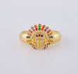 Indian Ring 4.2 g / T10 1/2 Yellow Gold 18K