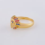 Indian Ring 4.2 g / T10 1/2 Yellow Gold 18K