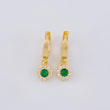 Hoop Earrings Circular Halo 2.6 g / 3/4 in 18K Yellow Gold
