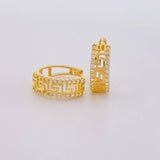 Hoop Earrings Trival Channel 2.45 g / 1/2 in 18K Yellow Gold