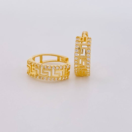 Hoop Earrings Trival Channel 2.55 g / 1/2 in 18K Yellow Gold
