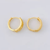 Hoop Earrings Trival Channel 2.45 g / 1/2 in 18K Yellow Gold