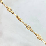 Rustic Petal Bracelet 4.5gr / 7.9in / 18K Yellow Gold