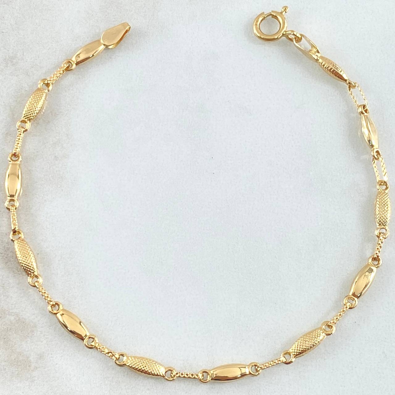 Bracelet Oval Ogive 3.4gr / 20.5cm / 18K Yellow Gold