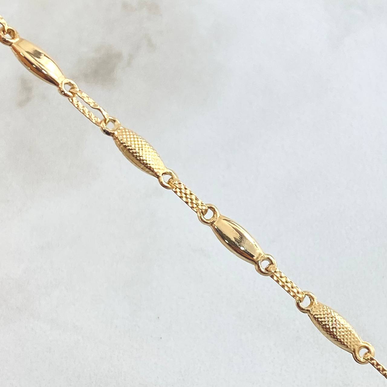 Bracelet Oval Ogive 3.4gr / 20.5cm / 18K Yellow Gold