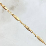 Bracelet Oval Ogive 3.4gr / 20.5cm / 18K Yellow Gold