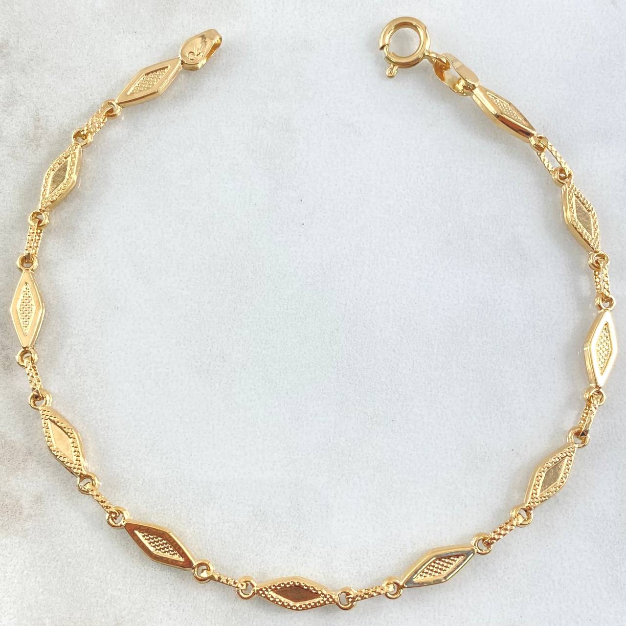 Bracelet Marco Rhombus 3.75gr / 8.3in / 18K Yellow Gold