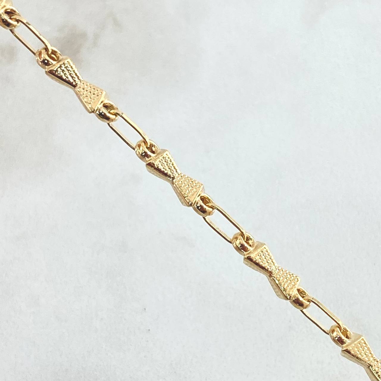Bracelet Hourglass 3.75gr / 20.3cm / 18K Yellow Gold