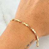 Bracelet Hourglass 3.75gr / 20.3cm / 18K Yellow Gold