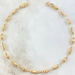 Rustic Cubic Anklet 4.2gr / 25cm / 18K Yellow Gold