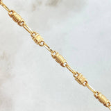 Rustic Cubic Anklet 4.2gr / 25cm / 18K Yellow Gold