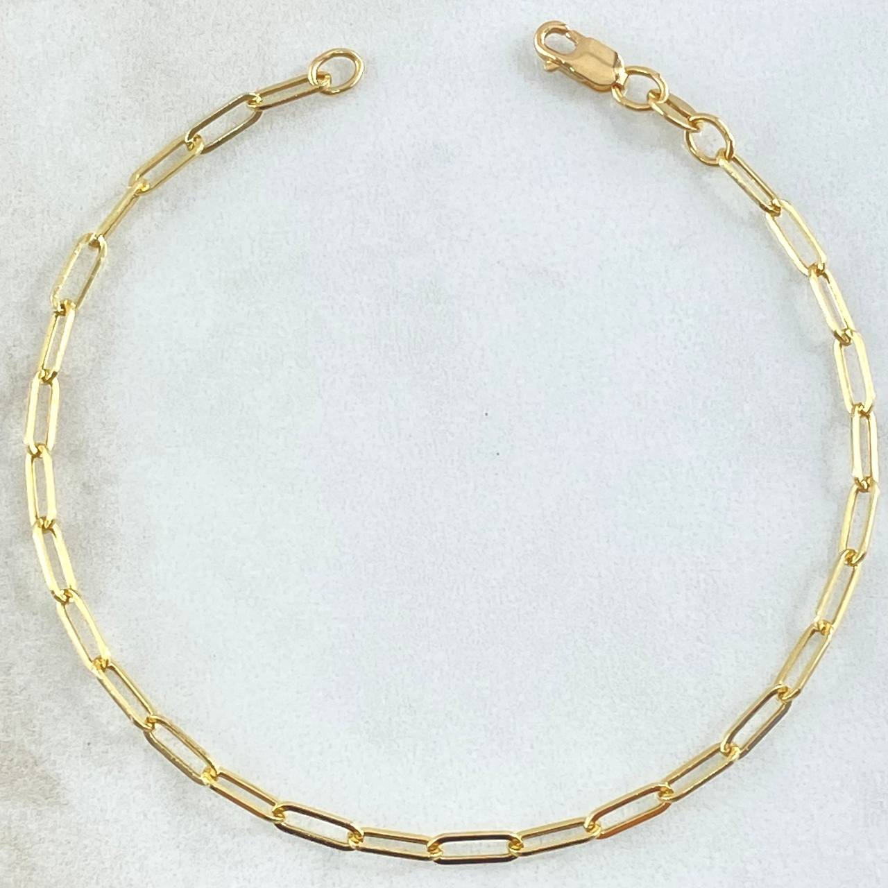 Paperclip Bracelet 1.35gr / 18.5cm / Yellow Gold +3 18K -
