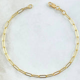 Paperclip Bracelet 1.35gr / 18.5cm / Yellow Gold +3 18K -