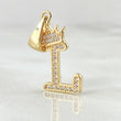 Dije Corona Letra L 1.5gr / 2.5cm / Oro Amarillo 18K