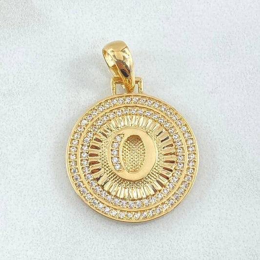 Pendant Medal Letter O 4.5gr / 1 1/4 in / 18K Gold