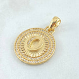 Pendant Medal Letter O 4.5gr / 1 1/4 in / 18K Gold