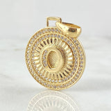 Pendant Medal Letter O 4.5gr / 1 1/4 in / 18K Gold