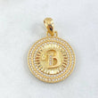 Pendant Medal Letter B 4.4gr / 1 1/4 in / 18K Gold