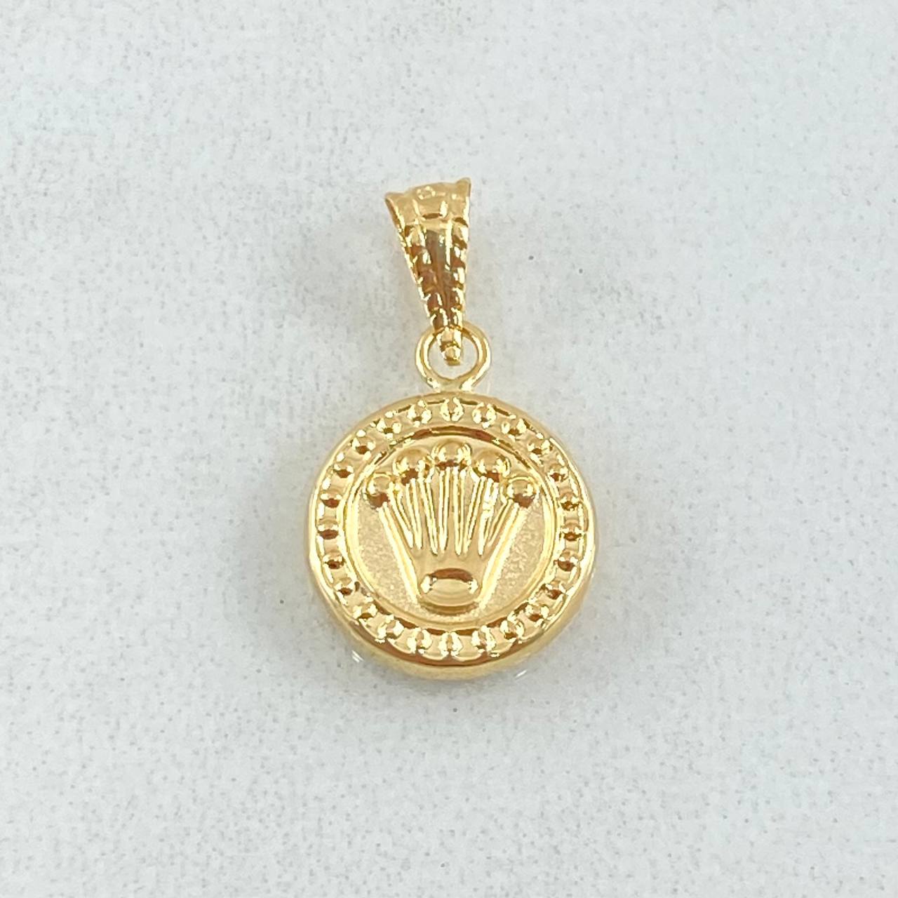 Dije Corona RX 0.6gr / 1.8cm / Oro Amarillo 18K ©