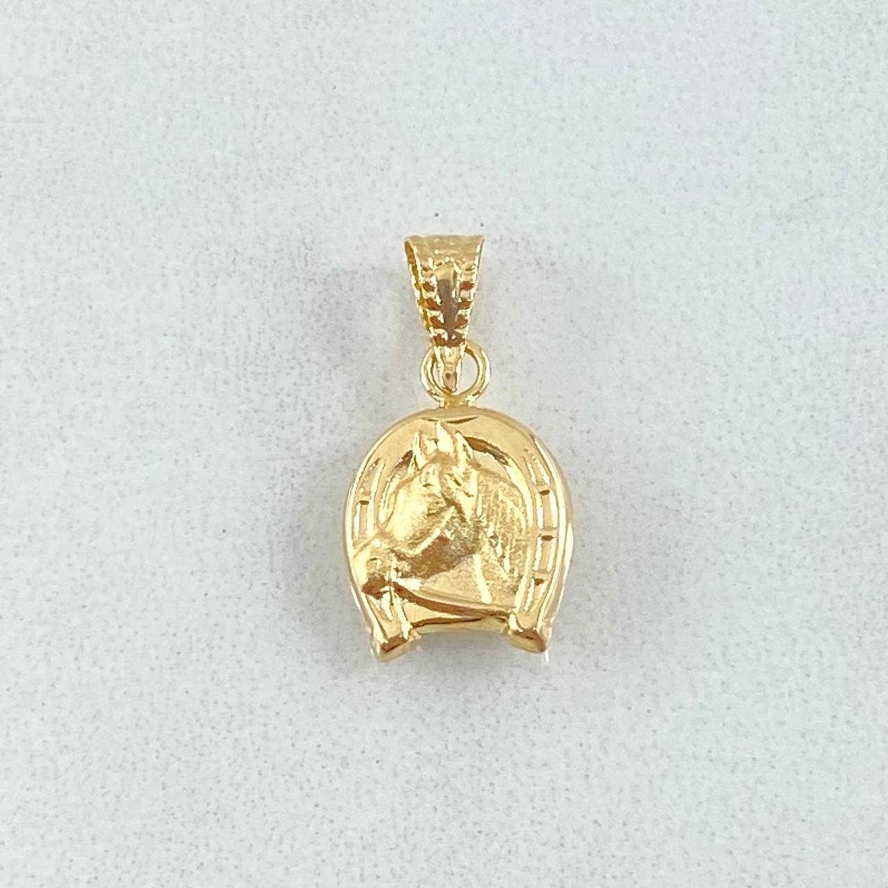Horse Horseshoe Pendant 0.55gr / 1.8cm / 18K Yellow Gold *