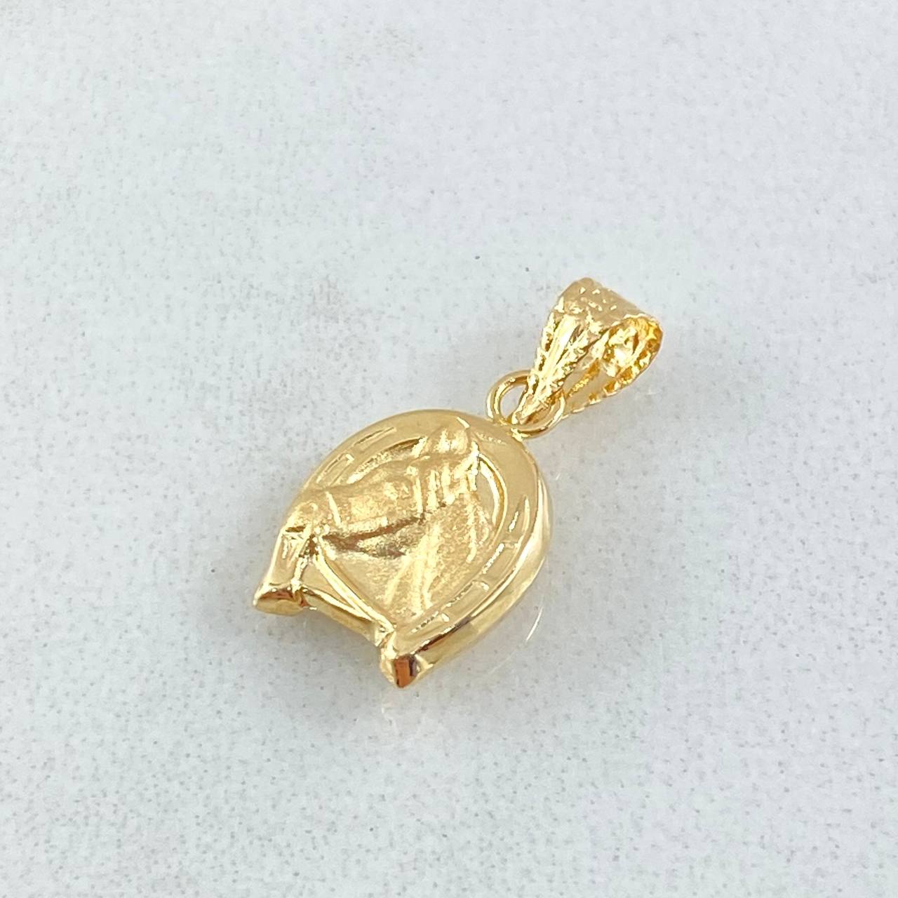 Horse Horseshoe Pendant 0.55gr / 1.8cm / 18K Yellow Gold *